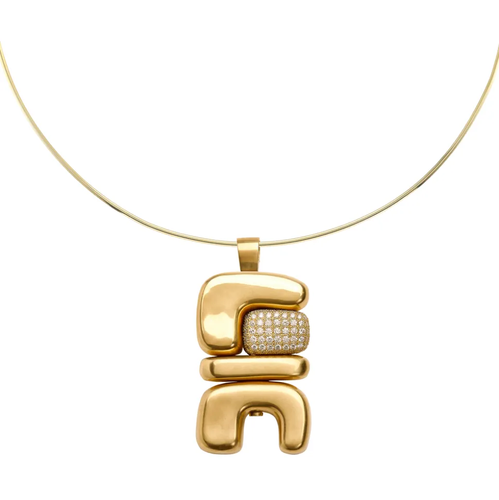 Air 2 Totem Pendant with Diamonds