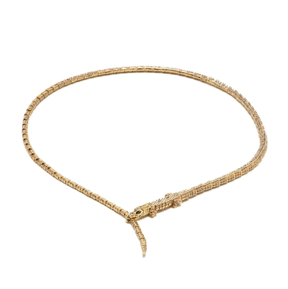 Alligator Wrap Thin Necklace