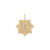 Alphabet Coin Pave Charm