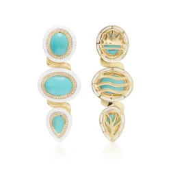 Amalfi Earrings with Sleeping Beauty Turquoise