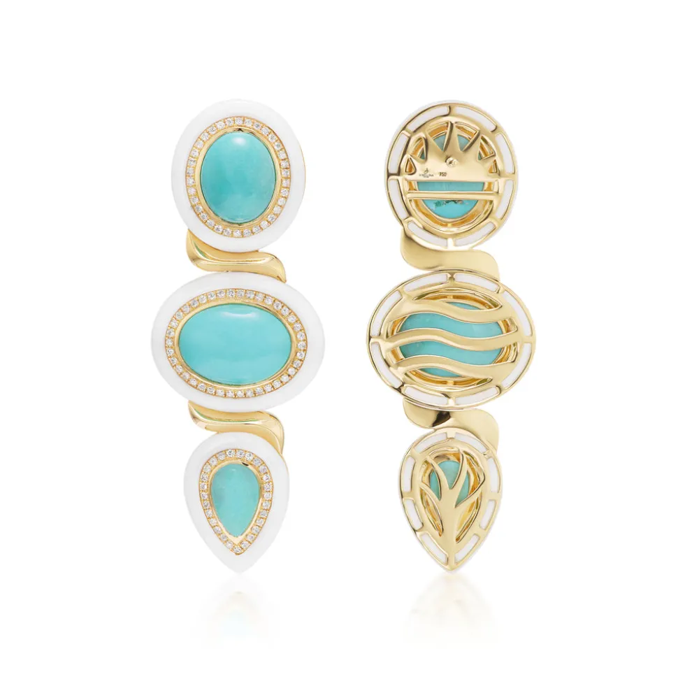 Amalfi Earrings with Sleeping Beauty Turquoise