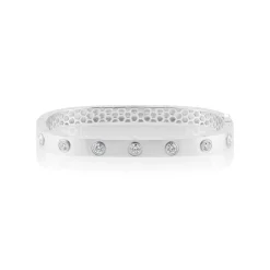 Bezel Set Diamond Bangle