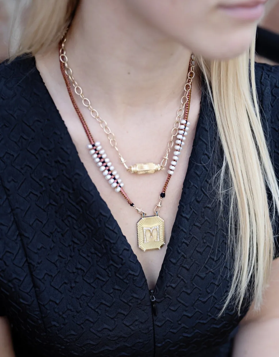 Big Letter "M" Scapular Pendant