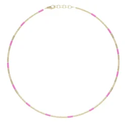 Bubblegum Pink Tubini Necklace