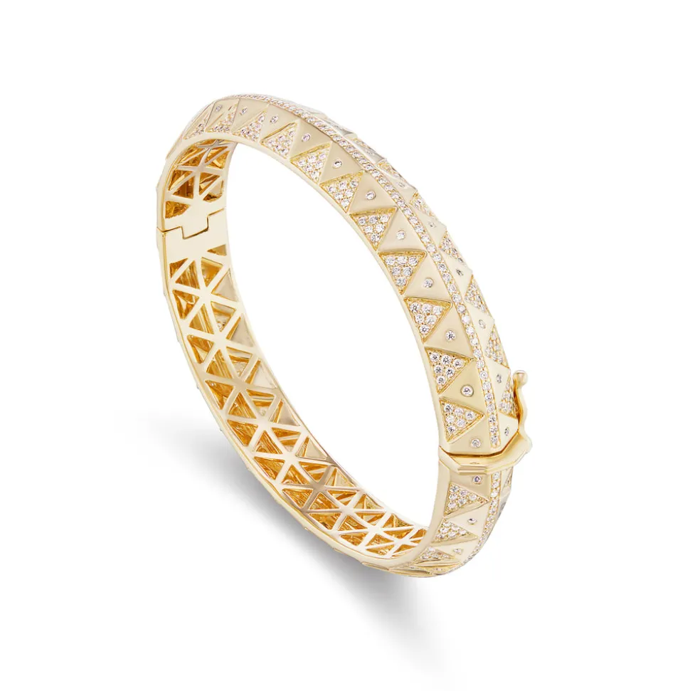 Chubby Talisman Diamond Pave Bangle