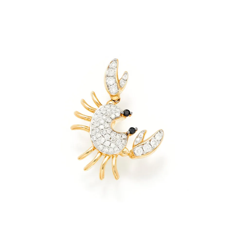 Crab Drop Earring
