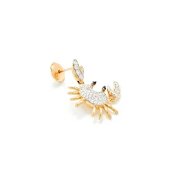 Crab Drop Earring