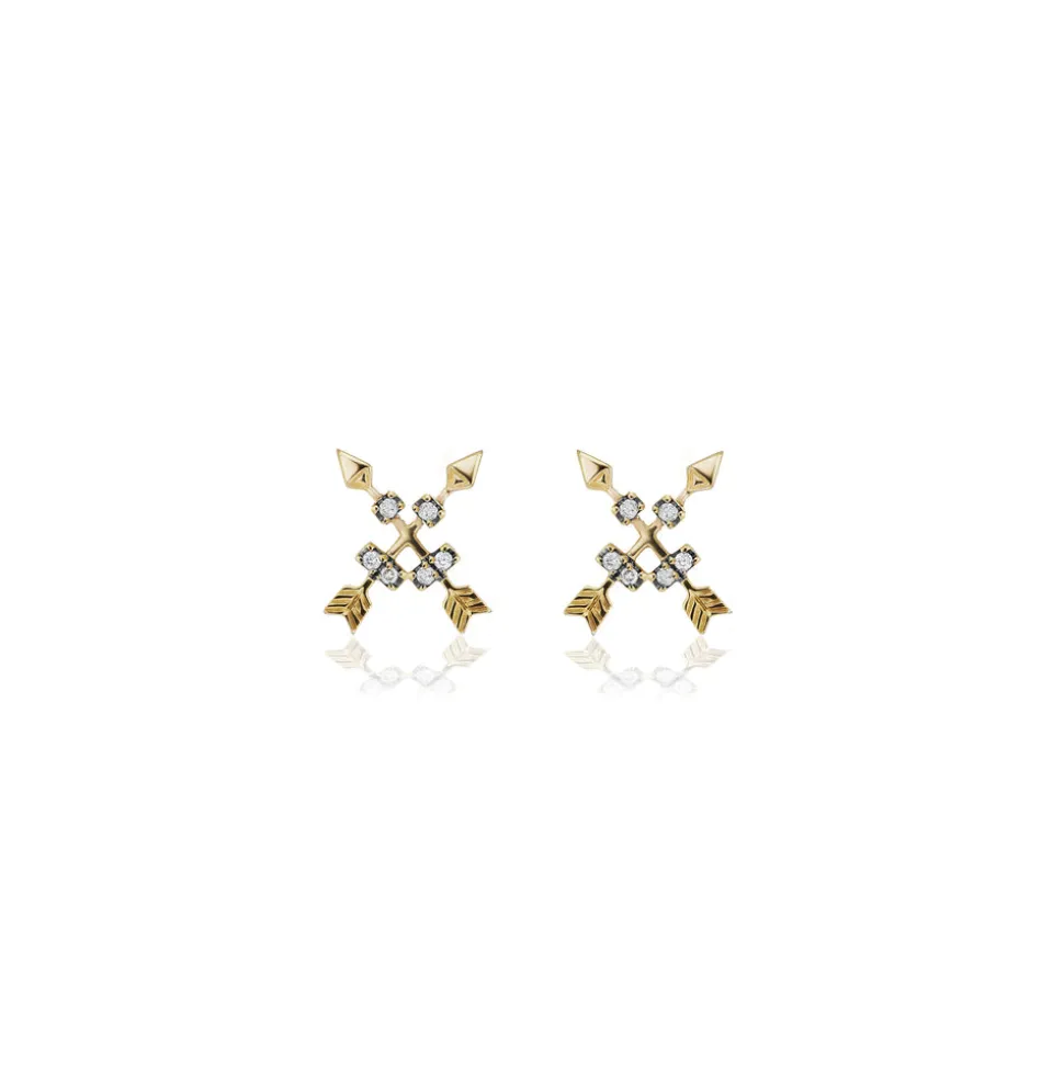 Crossed Arrow Studs