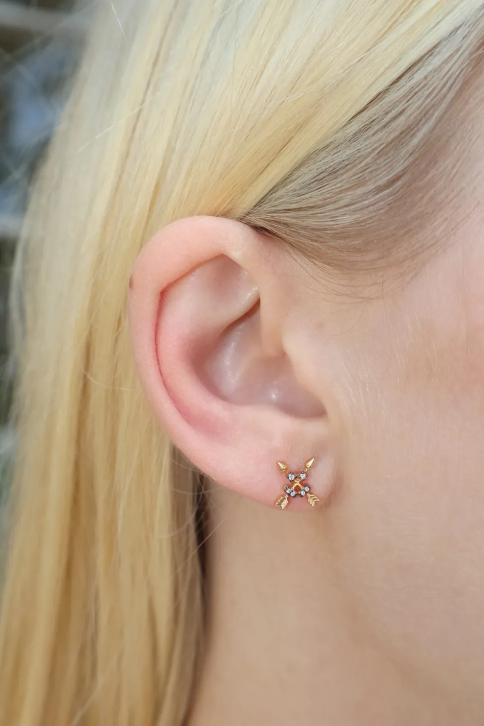 Crossed Arrow Studs