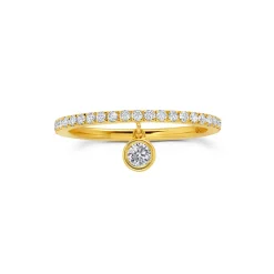 Dangly Diamond Full Band Ring