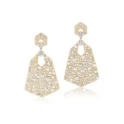 Diamond Heritage Hexagon Earrings
