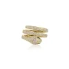 Diamond Pave Snake Coil Ring