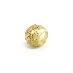 Diamond Stardust Dome Ring