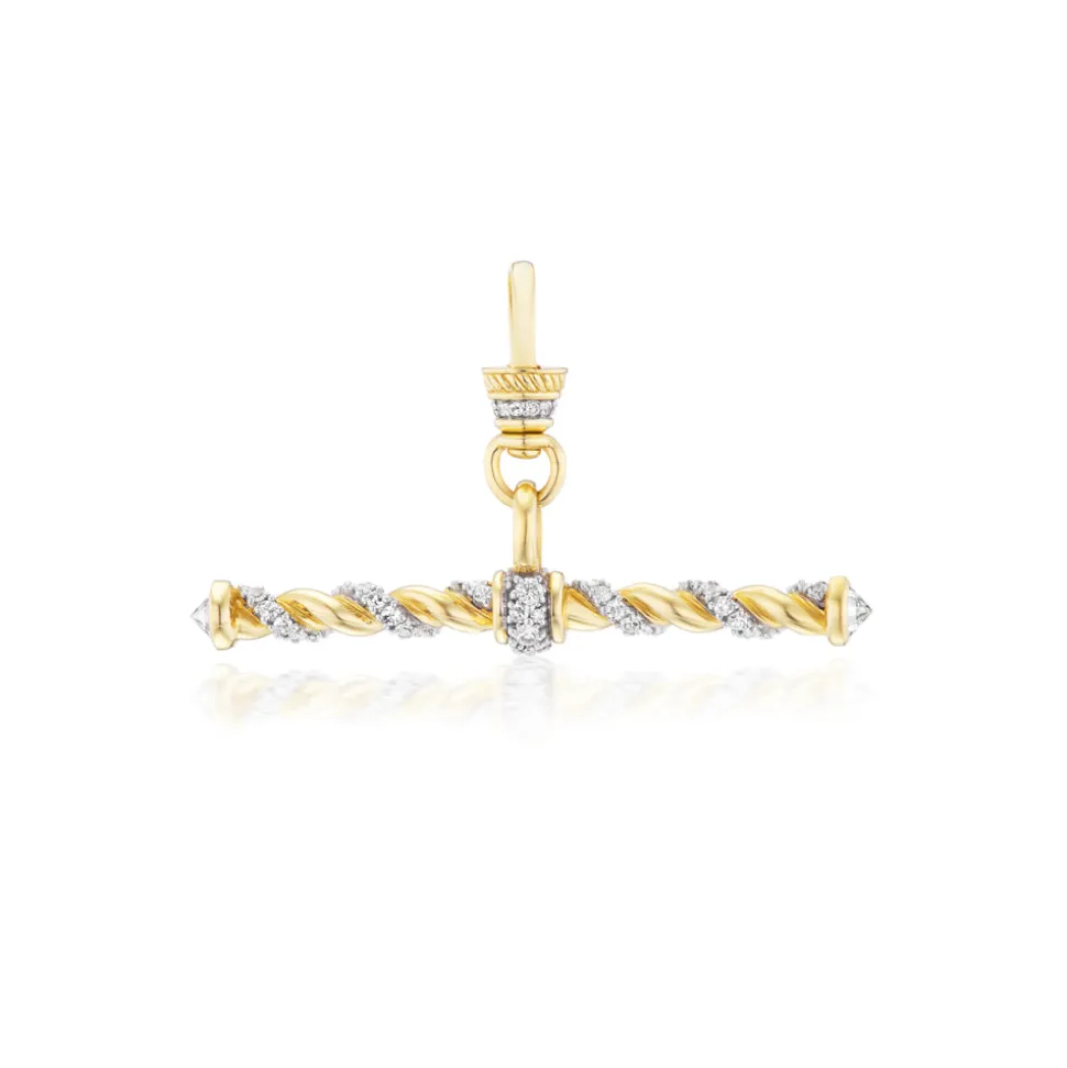 Diamond Twisted Rope T-bar