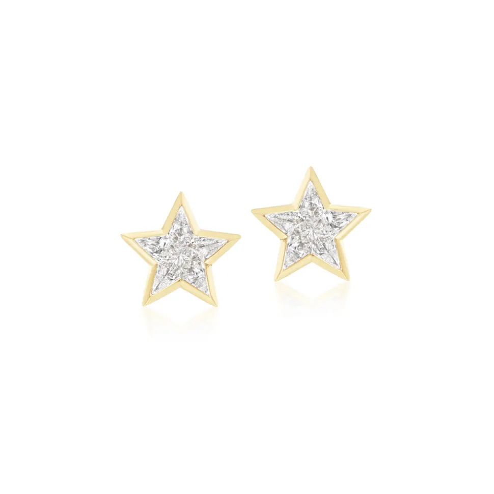 Eclipse Star Diamond Earrings