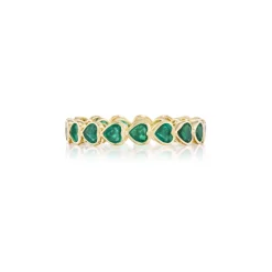 Emerald Heart Eternity Band