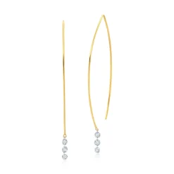 Floating Diamond Earrings