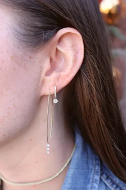 Floating Diamond Earrings