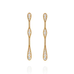 Fluid Diamond Earring