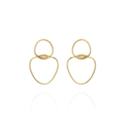 Fluid Diamond Small Chain Earrings