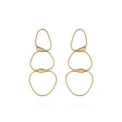 Fluid Diamonds Medium Chain Earrings