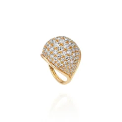 Fluid Diamonds Pave Ring