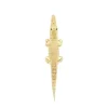 Gold Alligator Bite Earring & Pendant