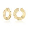 Gold Record Forward Facing Earrings
