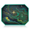 Green Elphaba Sky Print Marquetry Tray