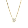 Heart Shaped Diamond Solitaire Pendant