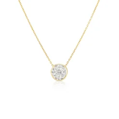 Illusion Round Diamond Pendant