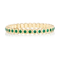 Jardin Emerald Stretch Bezel Bracelet