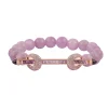 Kunzite and Lilac Ombre Chakra Bracelet