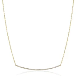 Large Diamond Smile Necklace