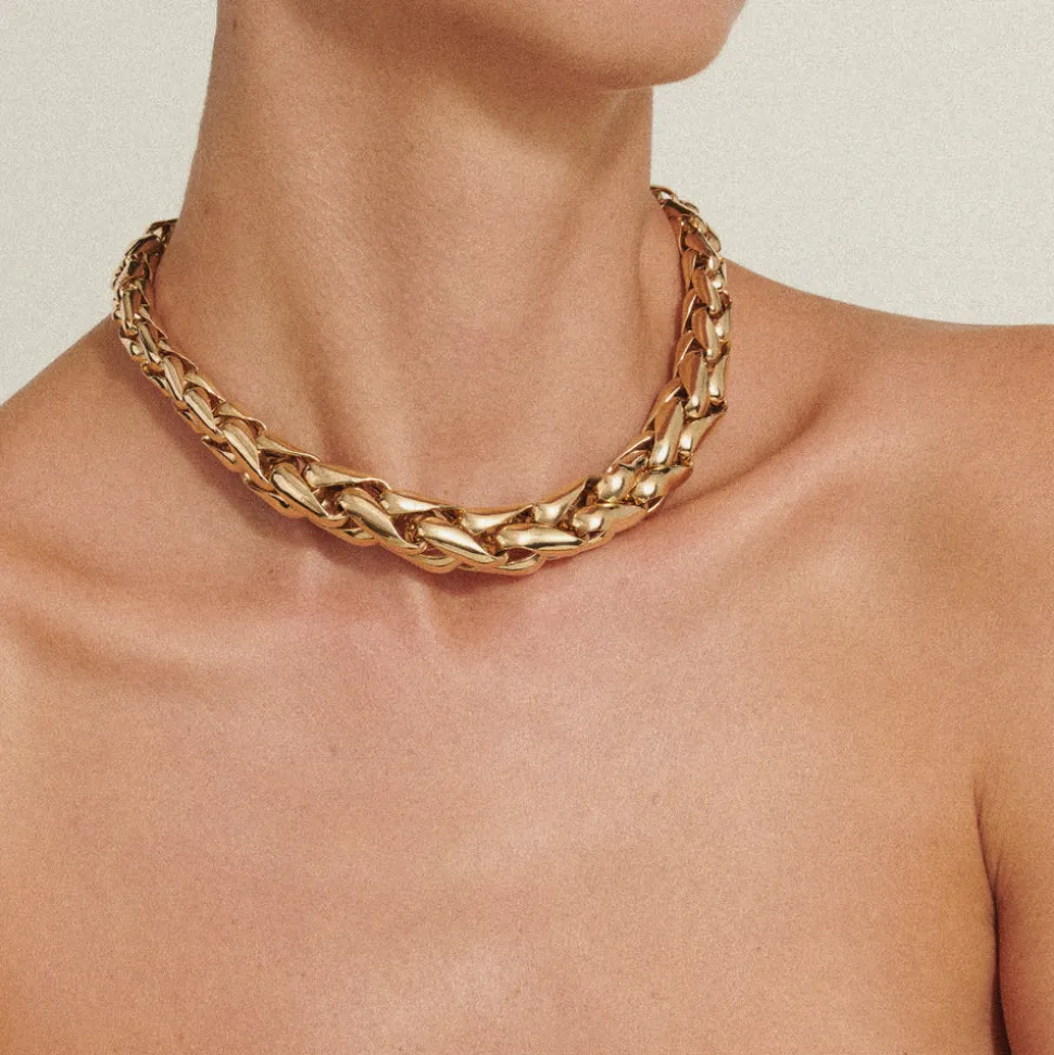 Large "Gia" Wheat Necklace