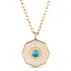 Large Porte Bonheur Charm- Turquoise