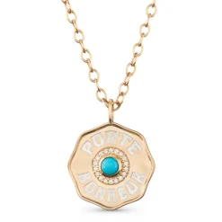 Large Porte Bonheur Charm- Turquoise