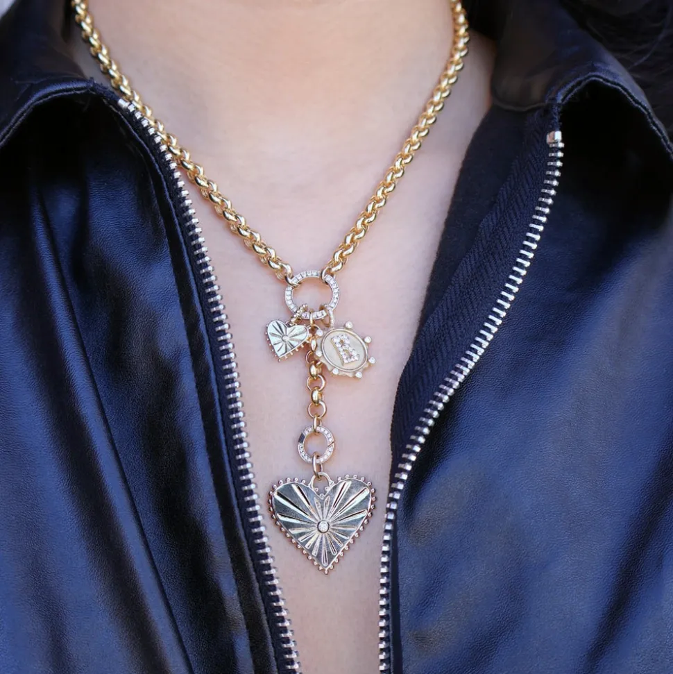 Large Pour Toujours Heart Charm