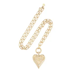 Large Southwestern Heart Charm