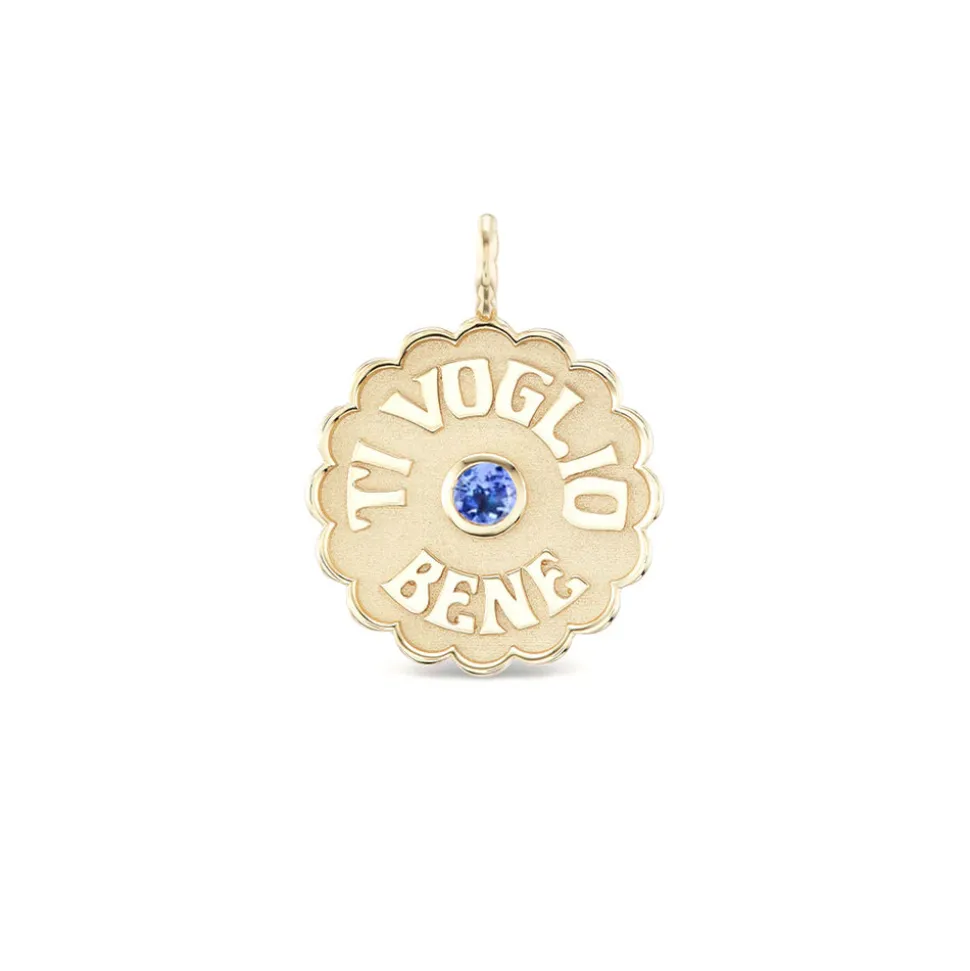 Large Tanzanite Ti Voglio Bene Charm