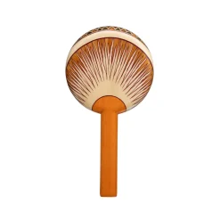 Marquetry Hand Mirror with Sunset Motif