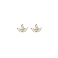 Marquis Diamond Cluster Studs