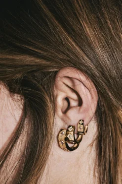 Medium Diamond Ecrou Earring