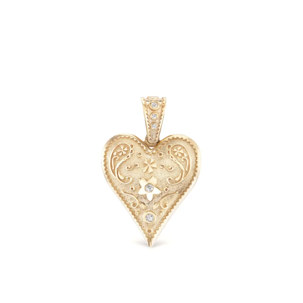 Medium Southwestern Heart Charm