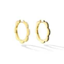 Medium Triplet Hoop Earrings