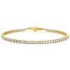 Medium Yellow Gold & Diamond Invisible Tennis Bracelet