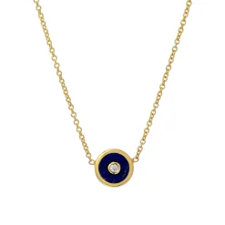 Mini Compass Pendant - Lapis