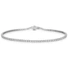 Mini White Gold & Diamond Invisible Tennis Bracelet