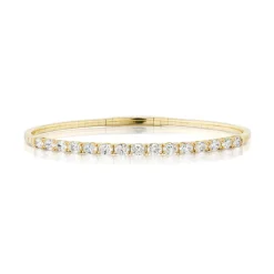 Oval Cut Diamond Flex Bangle