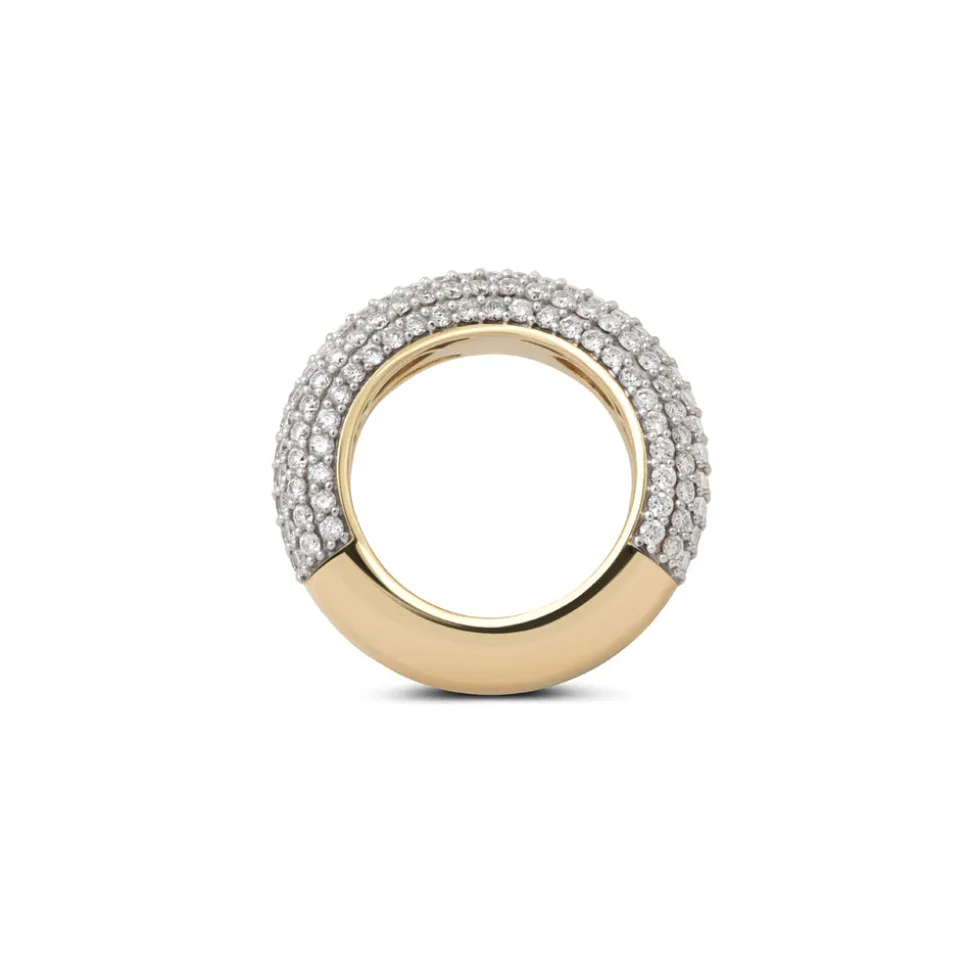 Pave Diamond Illusion Ring